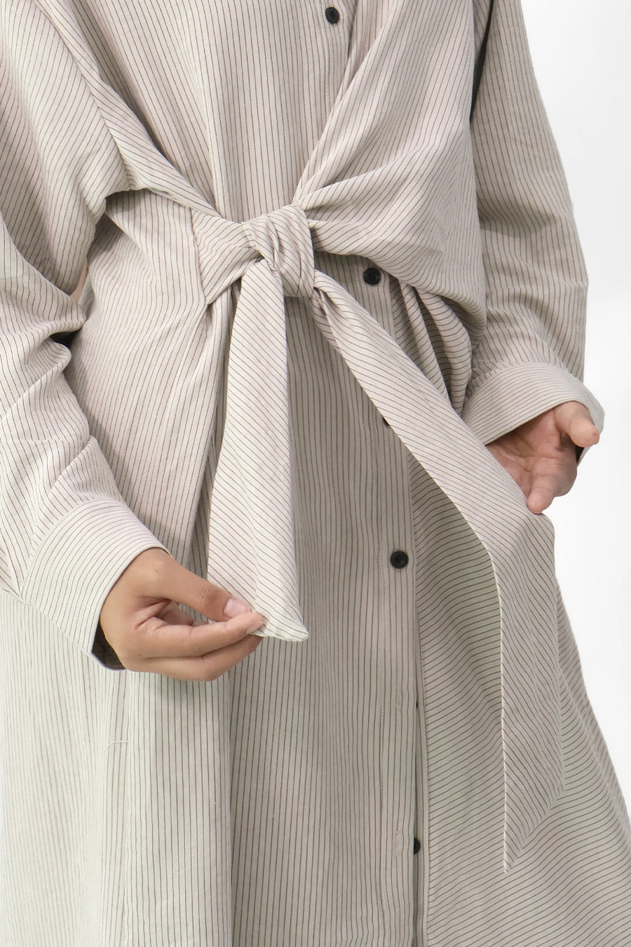 L/S Wrap Shirt Dress