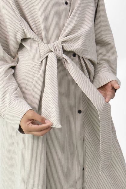 L/S Wrap Shirt Dress