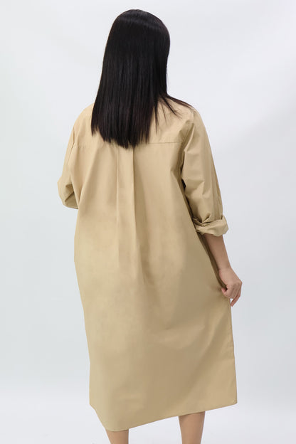 Oversized Midi Shirt Dress