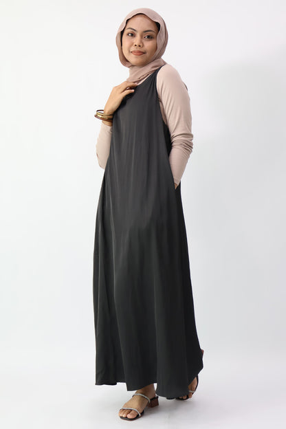 Twist Strap Long Dress