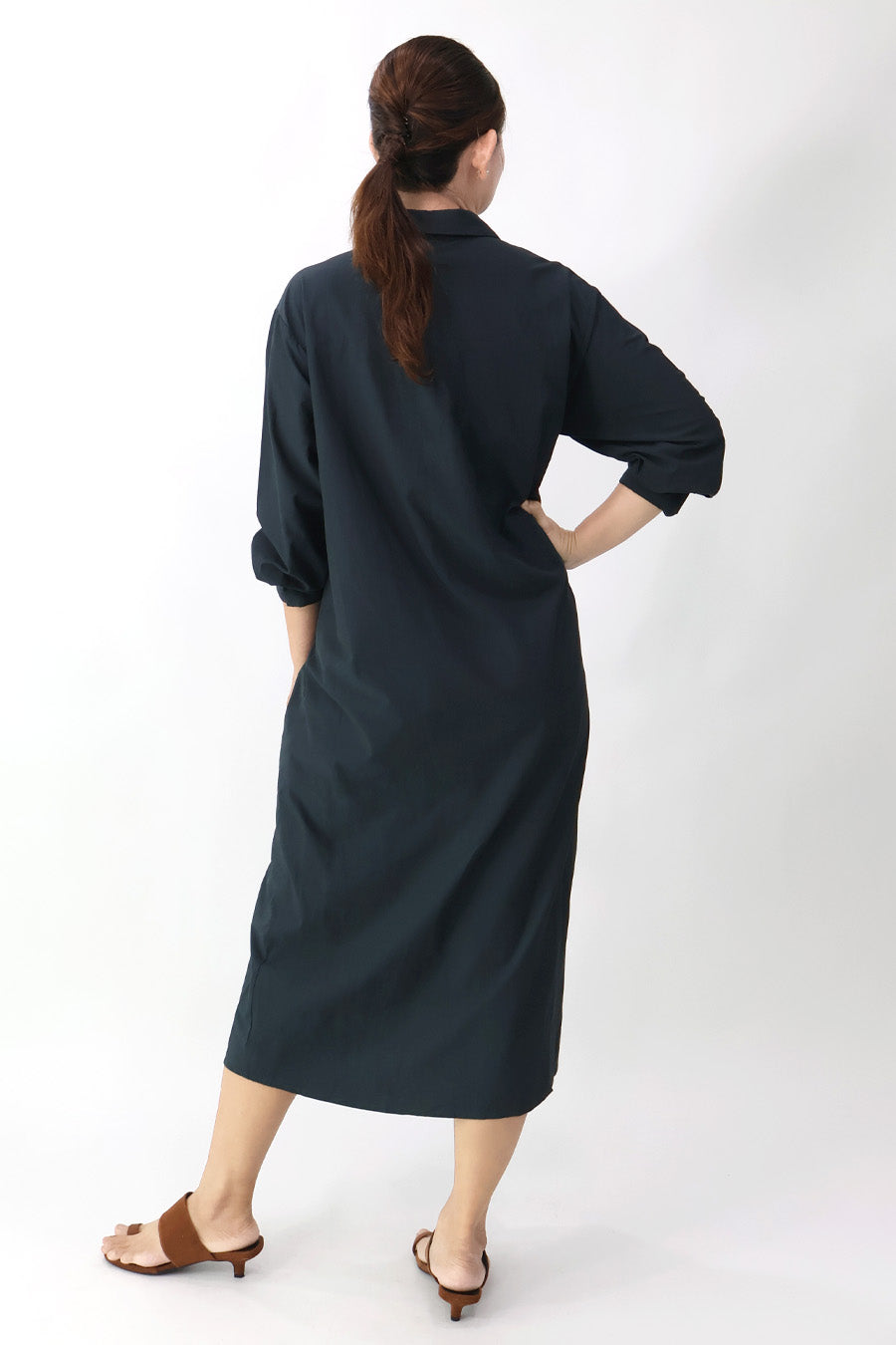 L/S Wrap Shirt Dress