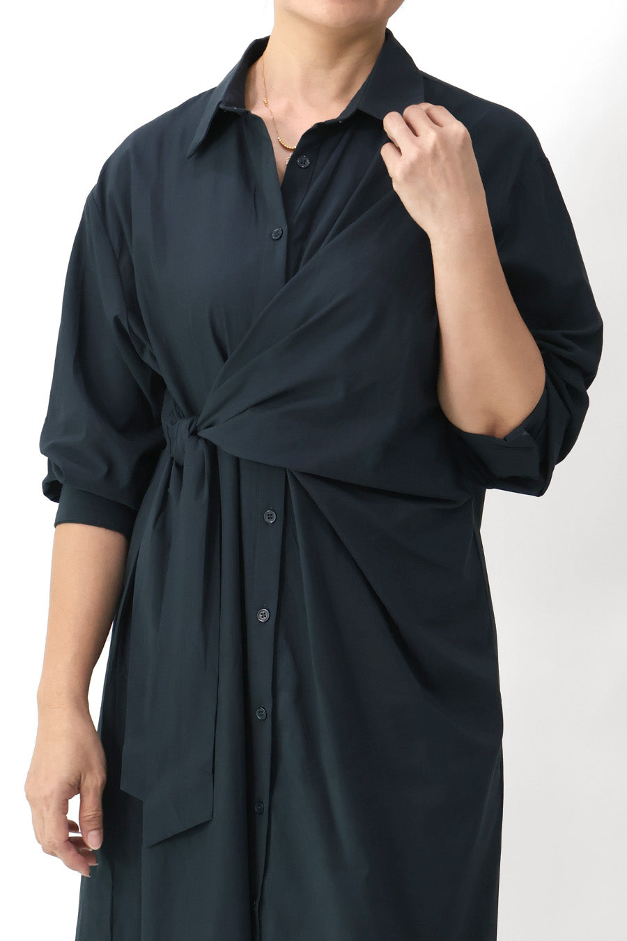 L/S Wrap Shirt Dress