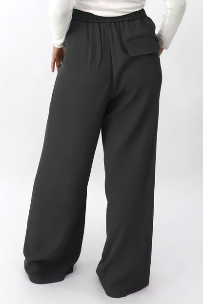 Drawstring Wide Leg Pants